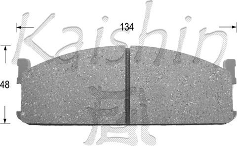 Kaishin FK4001 - Brake Pad Set, disc brake car-mod.net