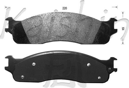 Kaishin FK10076 - Brake Pad Set, disc brake car-mod.net