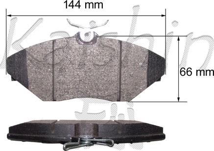Kaishin FK10183 - Brake Pad Set, disc brake car-mod.net