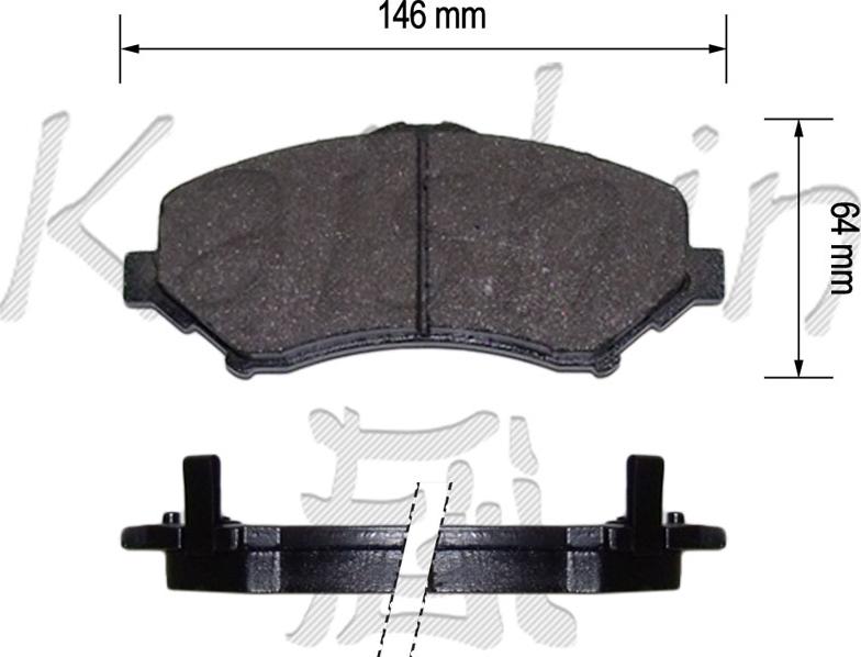 Kaishin FK10173 - Brake Pad Set, disc brake car-mod.net