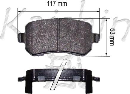 Kaishin FK10177 - Brake Pad Set, disc brake car-mod.net