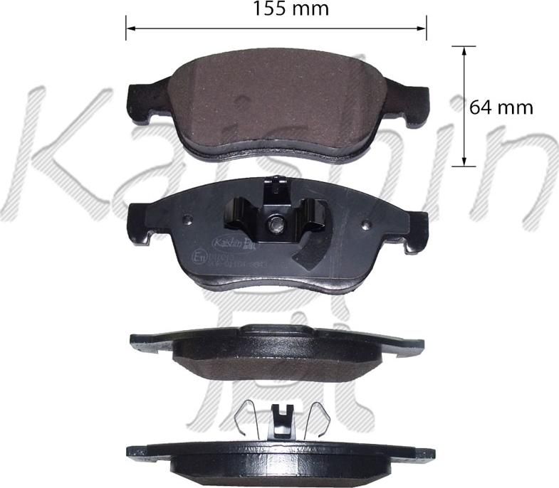 Kaishin FK10213 - Brake Pad Set, disc brake car-mod.net