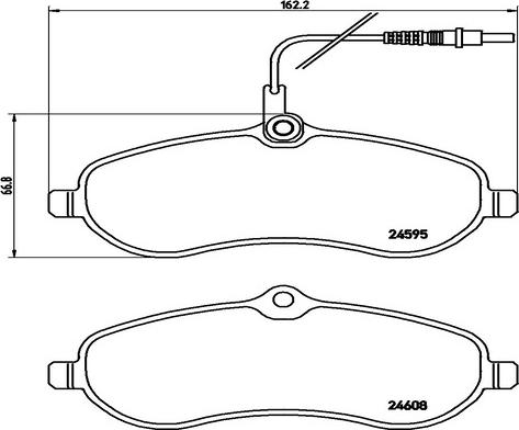 Kaishin FK20045 - Brake Pad Set, disc brake car-mod.net