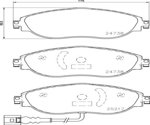 Kaishin FK20303 - Brake Pad Set, disc brake car-mod.net