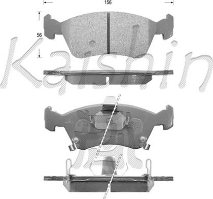 Kaishin FK2170 - Brake Pad Set, disc brake car-mod.net