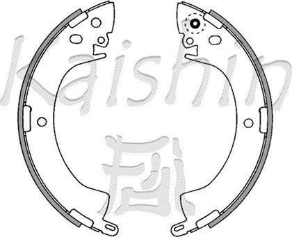 Kaishin K6664 - Drum Brake Shoe Set car-mod.net