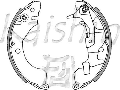 Kaishin K6674 - Drum Brake Shoe Set car-mod.net
