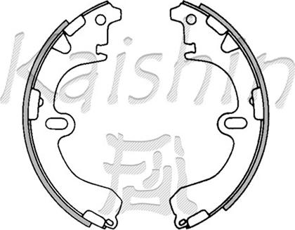 Kaishin K2285 - Drum Brake Shoe Set car-mod.net