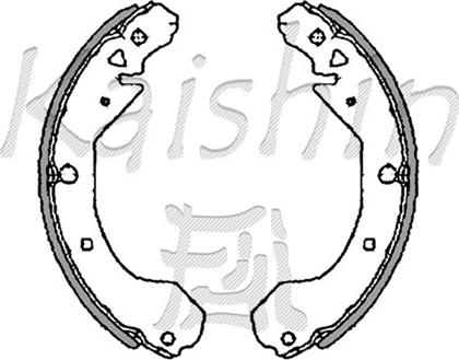 Kaishin K7903 - Drum Brake Shoe Set car-mod.net