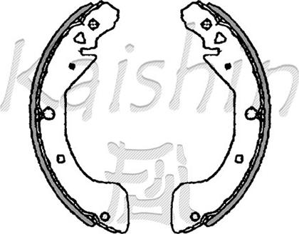 Kaishin K7918 - Drum Brake Shoe Set car-mod.net