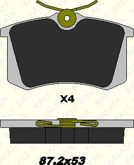 KALE 20961 172 34 - Brake Pad Set, disc brake car-mod.net
