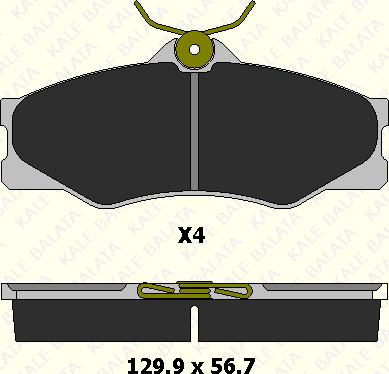 KALE 20979 197 24 - Brake Pad Set, disc brake car-mod.net