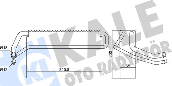 KALE OTO RADYATÖR 416955 - Evaporator, air conditioning car-mod.net