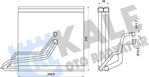 KALE OTO RADYATÖR 416960 - Evaporator, air conditioning car-mod.net