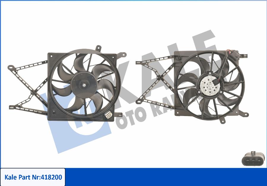 KALE OTO RADYATÖR 418200 - Fan, radiator car-mod.net