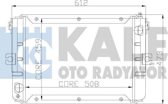 KALE OTO RADYATÖR 110900 - Radiator, engine cooling car-mod.net