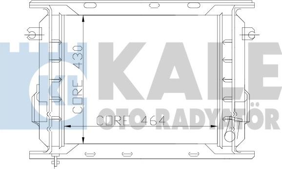 KALE OTO RADYATÖR 110895 - Radiator, engine cooling car-mod.net