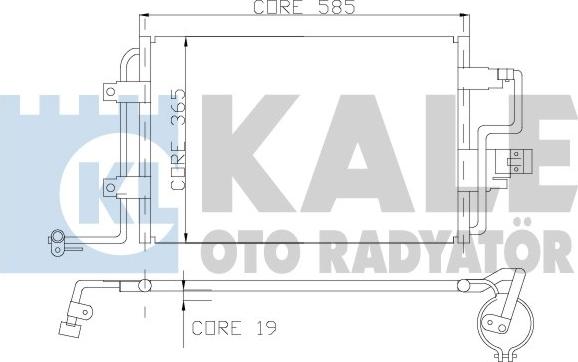 KALE OTO RADYATÖR 390600 - Condenser, air conditioning car-mod.net