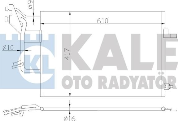 KALE OTO RADYATÖR 390800 - Condenser, air conditioning car-mod.net