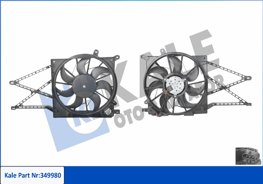 KALE OTO RADYATÖR 349980 - Fan, radiator car-mod.net