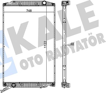 KALE OTO RADYATÖR 349490 - Radiator, engine cooling car-mod.net