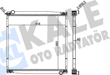 KALE OTO RADYATÖR 349415 - Radiator, engine cooling car-mod.net