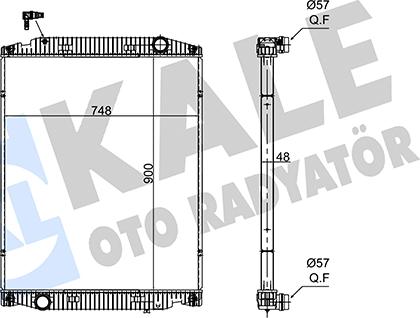 KALE OTO RADYATÖR 349485 - Radiator, engine cooling car-mod.net
