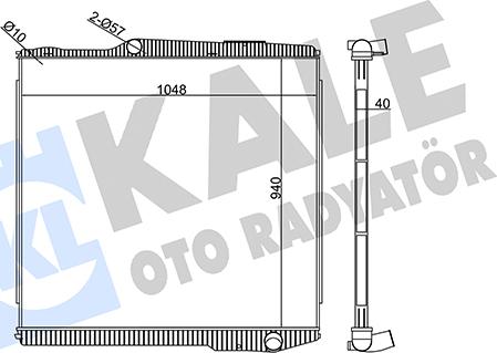 KALE OTO RADYATÖR 349480 - Radiator, engine cooling car-mod.net