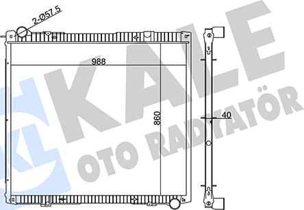 KALE OTO RADYATÖR 349425 - Radiator, engine cooling car-mod.net