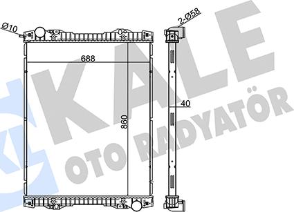 KALE OTO RADYATÖR 349420 - Radiator, engine cooling car-mod.net