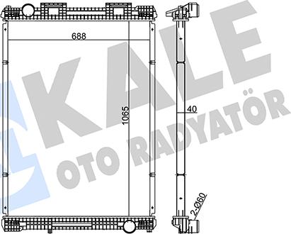KALE OTO RADYATÖR 349515 - Radiator, engine cooling car-mod.net