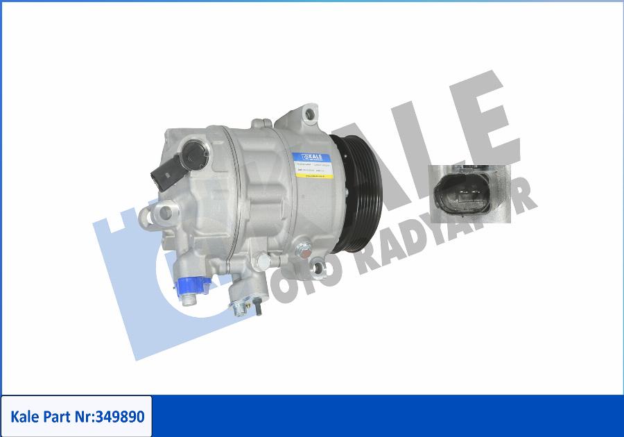 KALE OTO RADYATÖR 349890 - Compressor, air conditioning car-mod.net