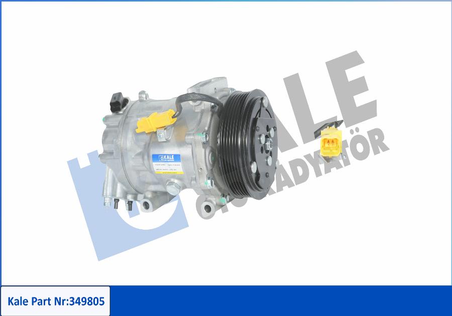 KALE OTO RADYATÖR 349805 - Compressor, air conditioning car-mod.net