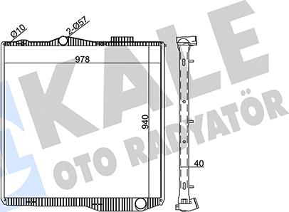KALE OTO RADYATÖR 349360 - Radiator, engine cooling car-mod.net