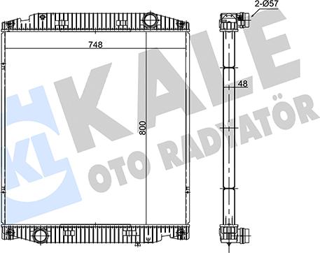 KALE OTO RADYATÖR 349385 - Radiator, engine cooling car-mod.net