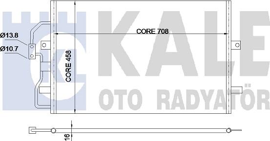 KALE OTO RADYATÖR 345670 - Condenser, air conditioning car-mod.net