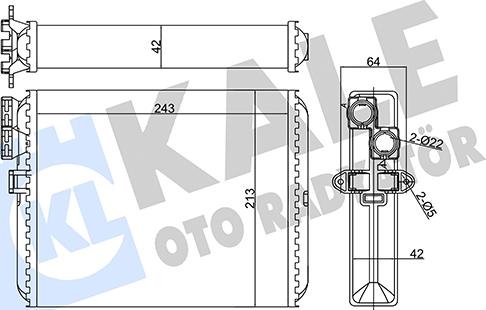 KALE OTO RADYATÖR 346430 - Heat Exchanger, interior heating car-mod.net