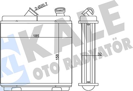 KALE OTO RADYATÖR 346660 - Heat Exchanger, interior heating car-mod.net