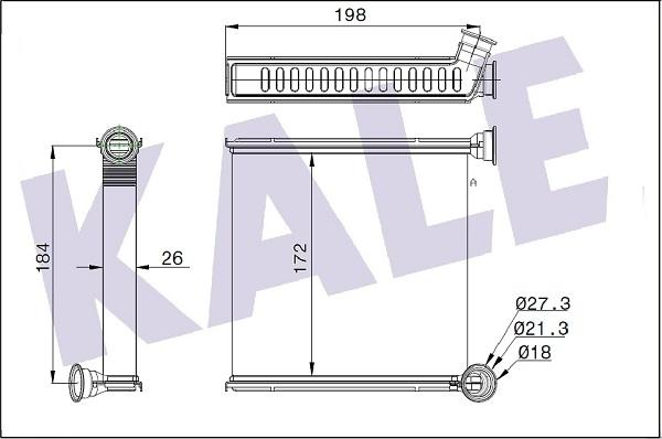 KALE OTO RADYATÖR 346265 - Heat Exchanger, interior heating car-mod.net