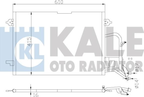 KALE OTO RADYATÖR 342935 - Condenser, air conditioning car-mod.net