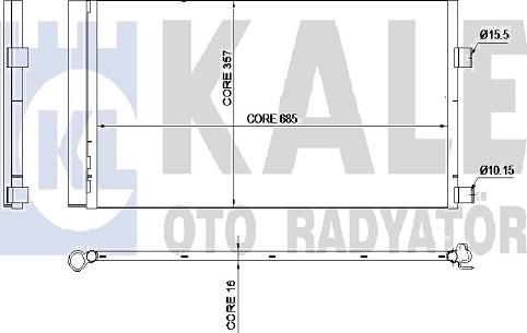 KALE OTO RADYATÖR 342450 - Condenser, air conditioning car-mod.net