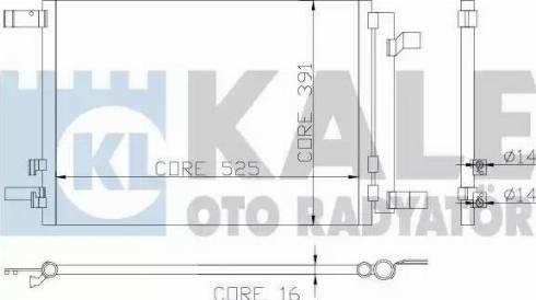 KALE OTO RADYATÖR 342405 - Condenser, air conditioning car-mod.net