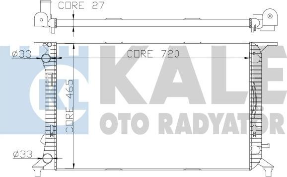 KALE OTO RADYATÖR 342340 - Radiator, engine cooling car-mod.net