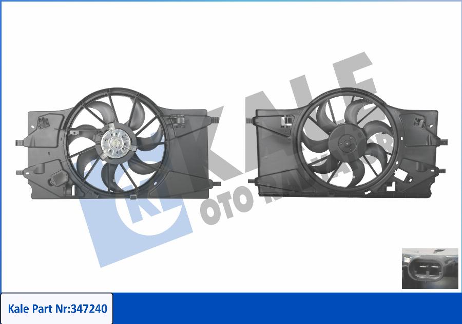 KALE OTO RADYATÖR 347240 - Fan, radiator car-mod.net