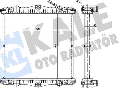 KALE OTO RADYATÖR 359845 - Radiator, engine cooling car-mod.net