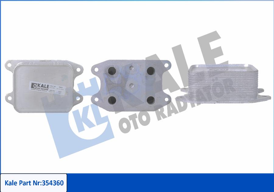 KALE OTO RADYATÖR 354360 - Oil Cooler, engine oil car-mod.net