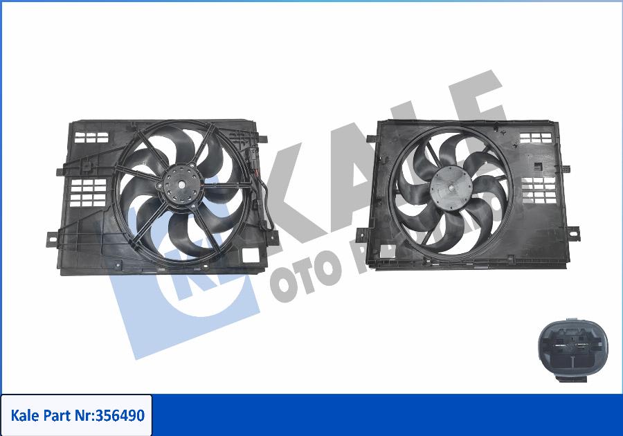 KALE OTO RADYATÖR 356490 - Fan, radiator car-mod.net