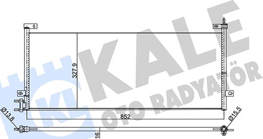 KALE OTO RADYATÖR 350440 - Condenser, air conditioning car-mod.net