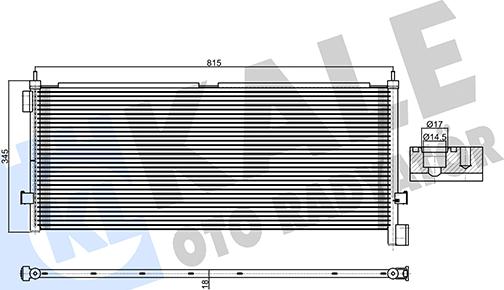 KALE OTO RADYATÖR 350410 - Condenser, air conditioning car-mod.net
