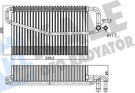 KALE OTO RADYATÖR 350130 - Evaporator, air conditioning car-mod.net